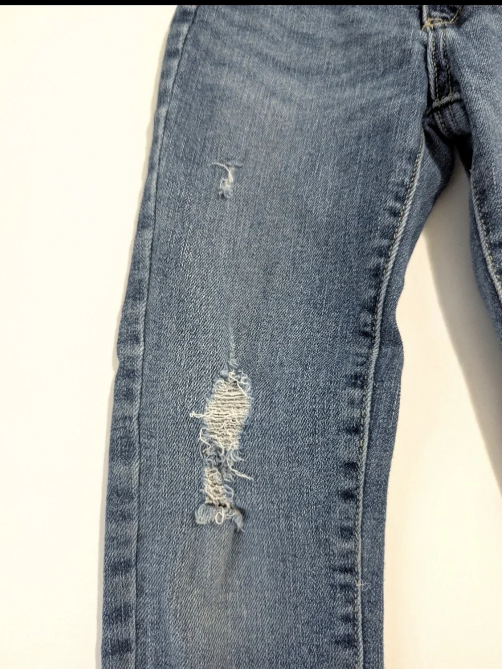 High-Waisted Rockstar 360° Stretch Ripped Jeggings for Girls